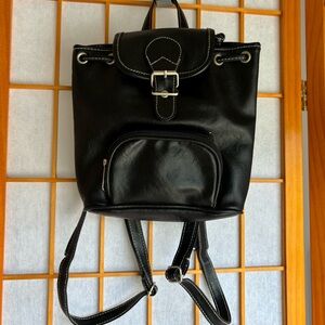 • black mini backpack •